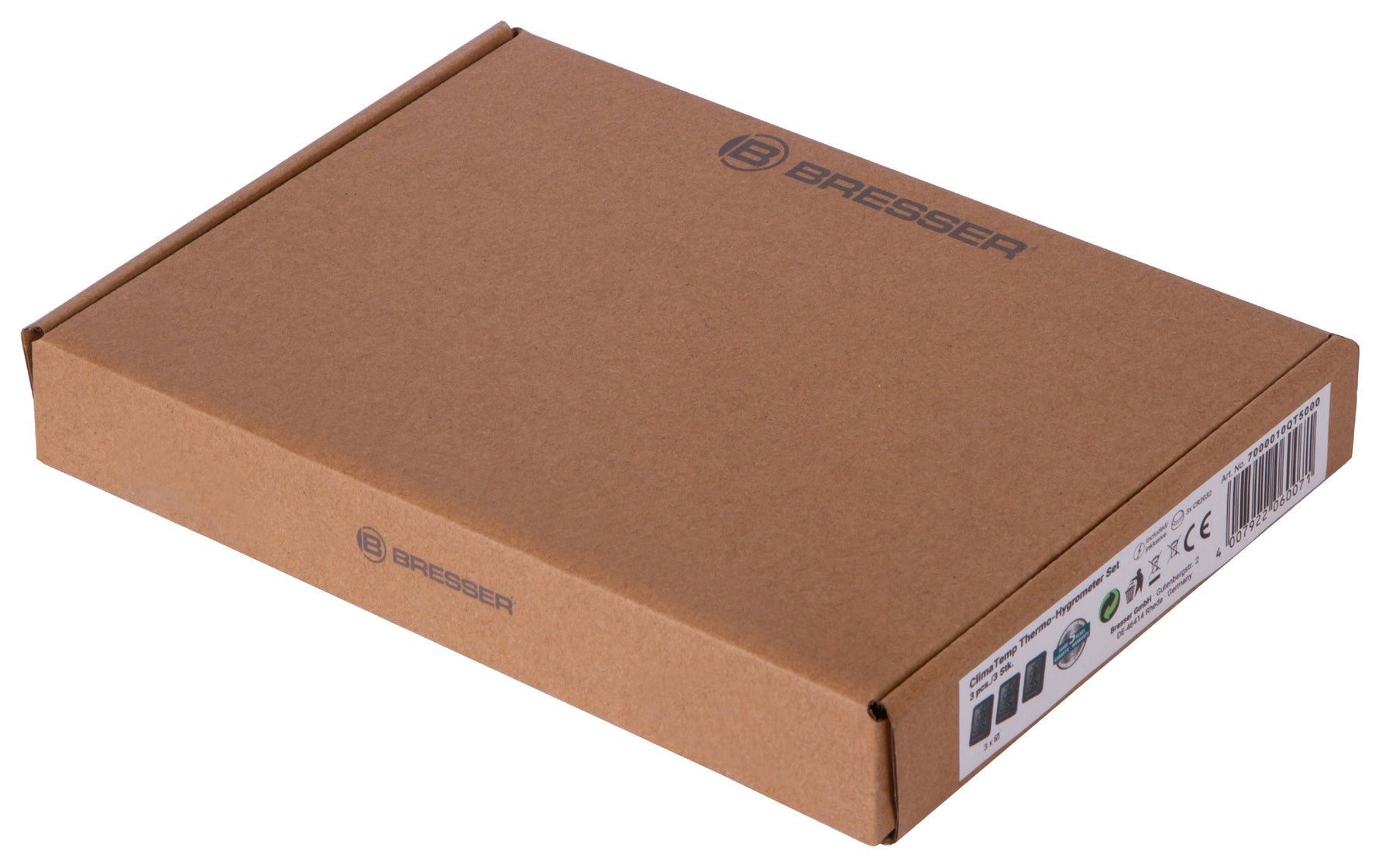 Bresser Set di 3 igrometri Temeo, nero