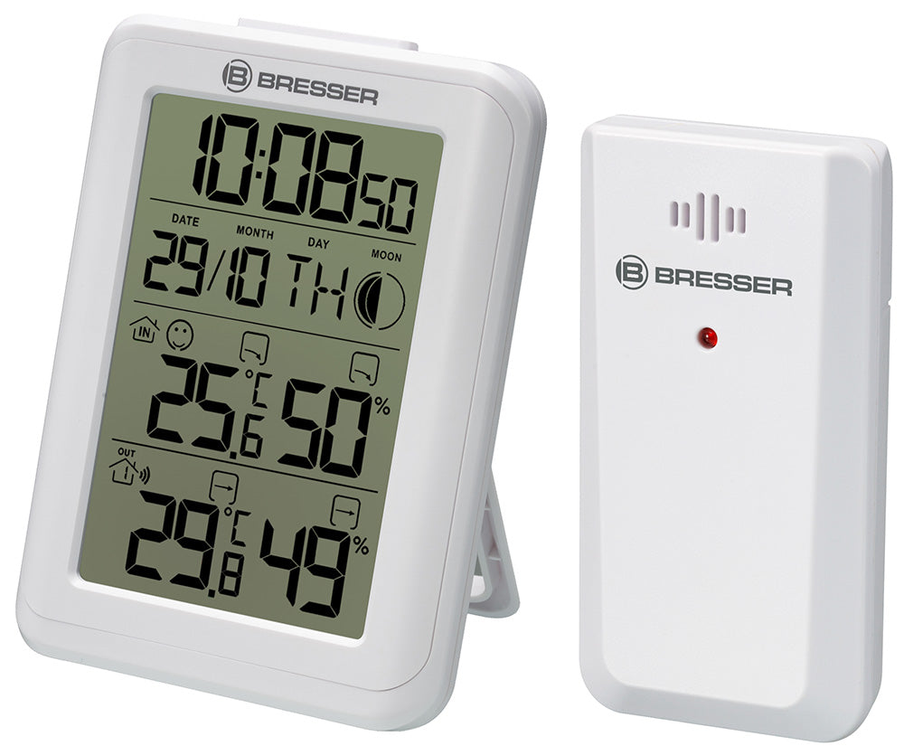 Orologio termoigrometro Bresser MyClimate, bianco