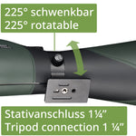 Cannocchiale terrestre Bresser Pirsch 20–60x80 45°