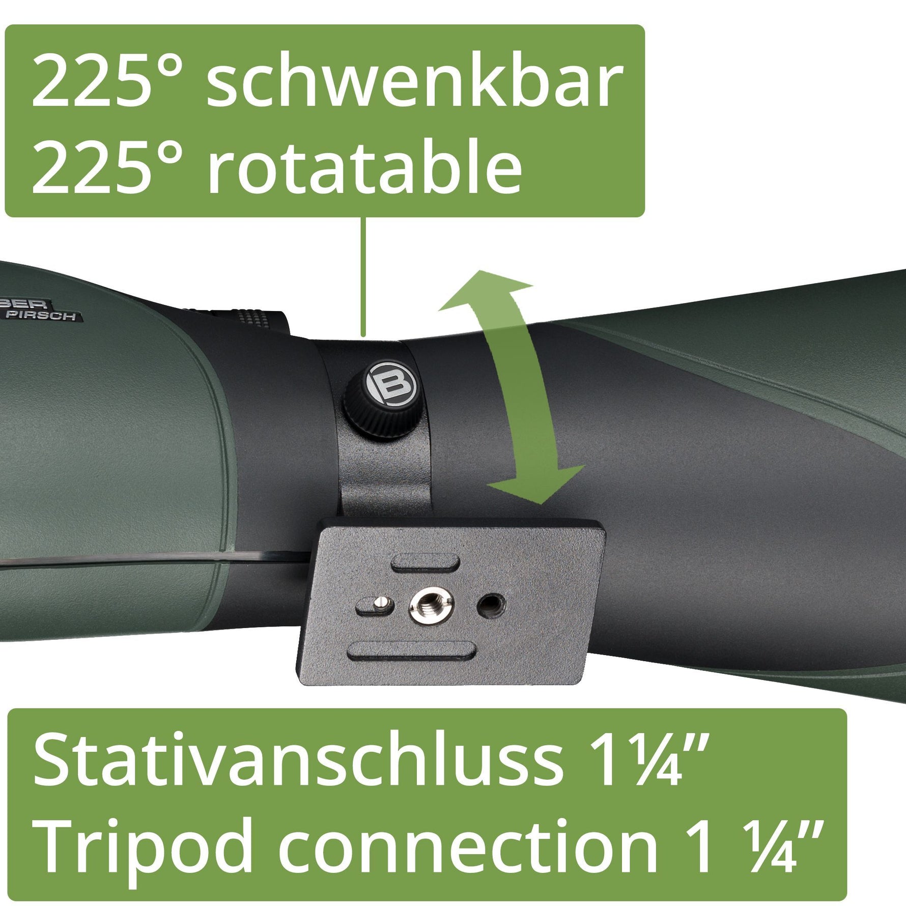 Cannocchiale terrestre Bresser Pirsch 20–60x80 45°