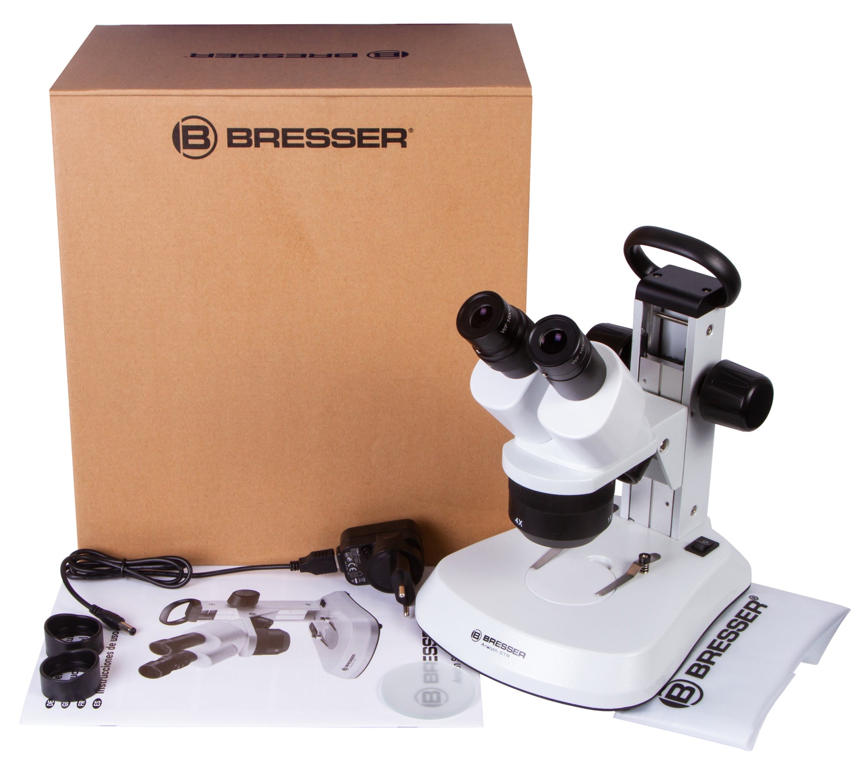 Microscopio a luce trasmessa e incidente BRESSER Analyth STR 10x - 40x