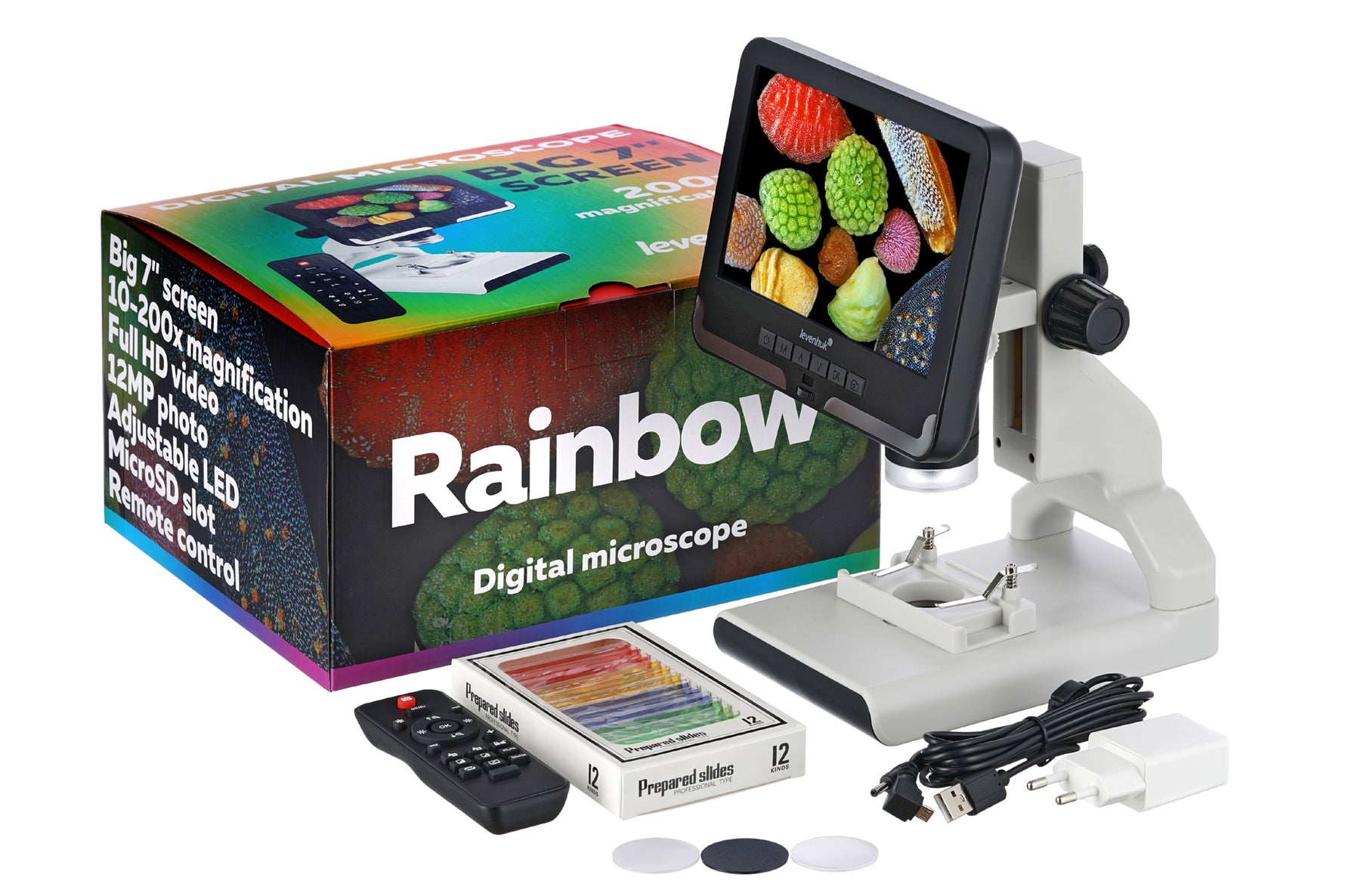 Microscopio digitale Levenhuk Rainbow DM700 LCD