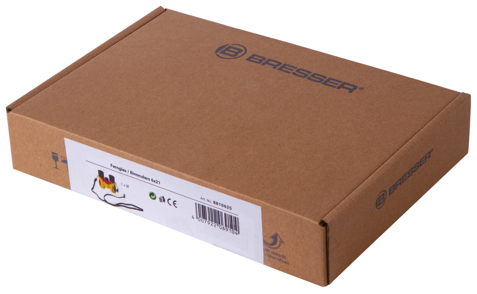 Binocolo per bambini Bresser Junior 6x21, giallo