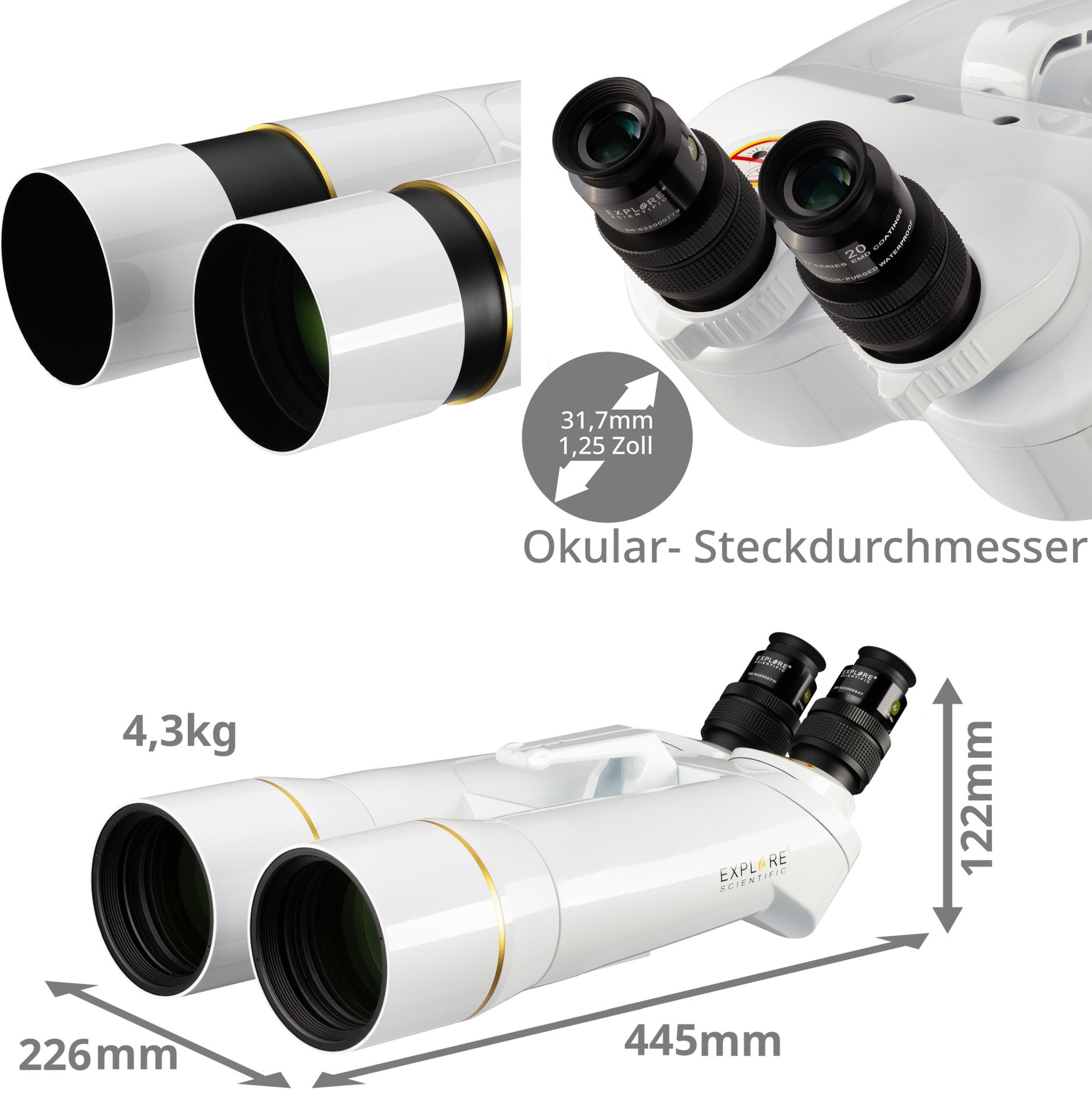 Explore Scientific BT-82 SF binocolo gigante