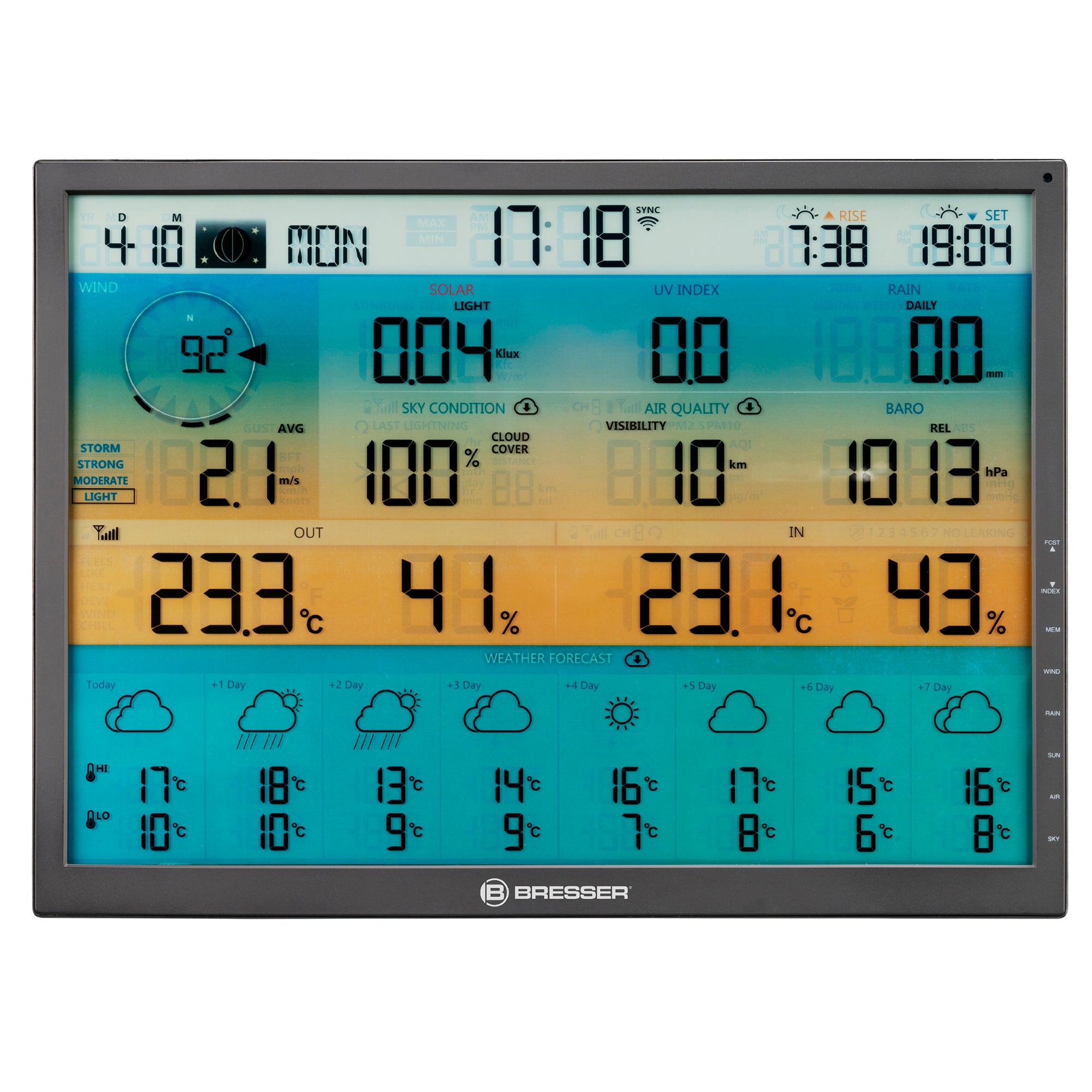 Stazione meteorologica Bresser 7-in-1 8 giorni 4CAST Wi-Fi