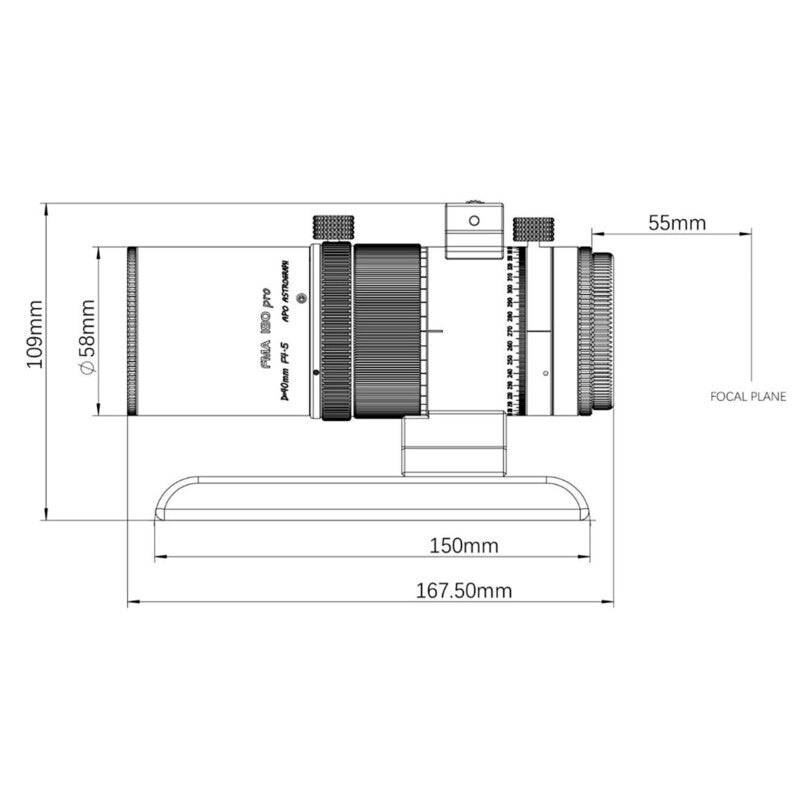 ASKAR APOCROMATIC REFRACTOR TELESCOPE AP 40/180 FMA180PRO OTA