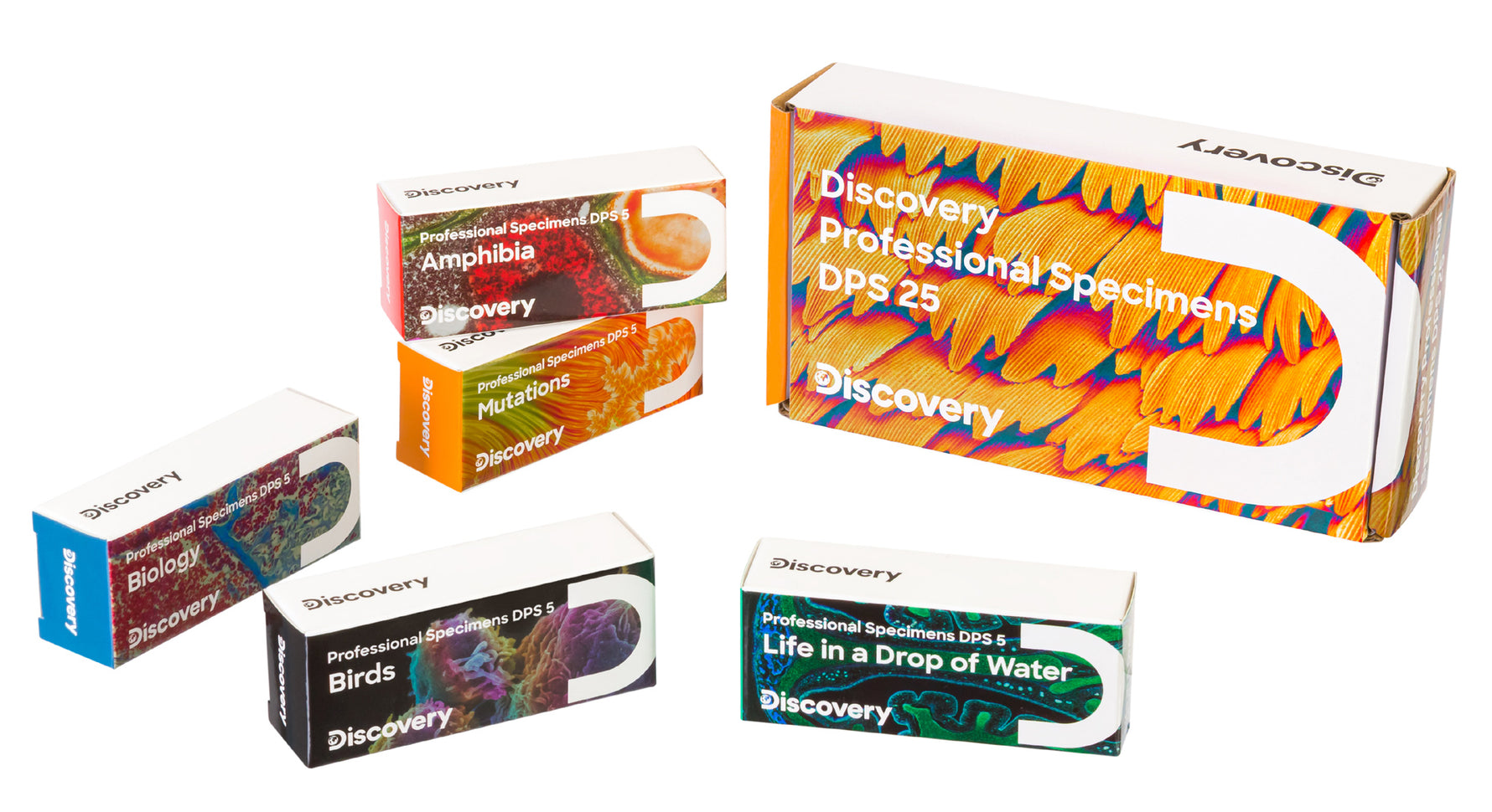 Set di micropreparati Levenhuk Discovery Prof DPS 5. “Biologia”