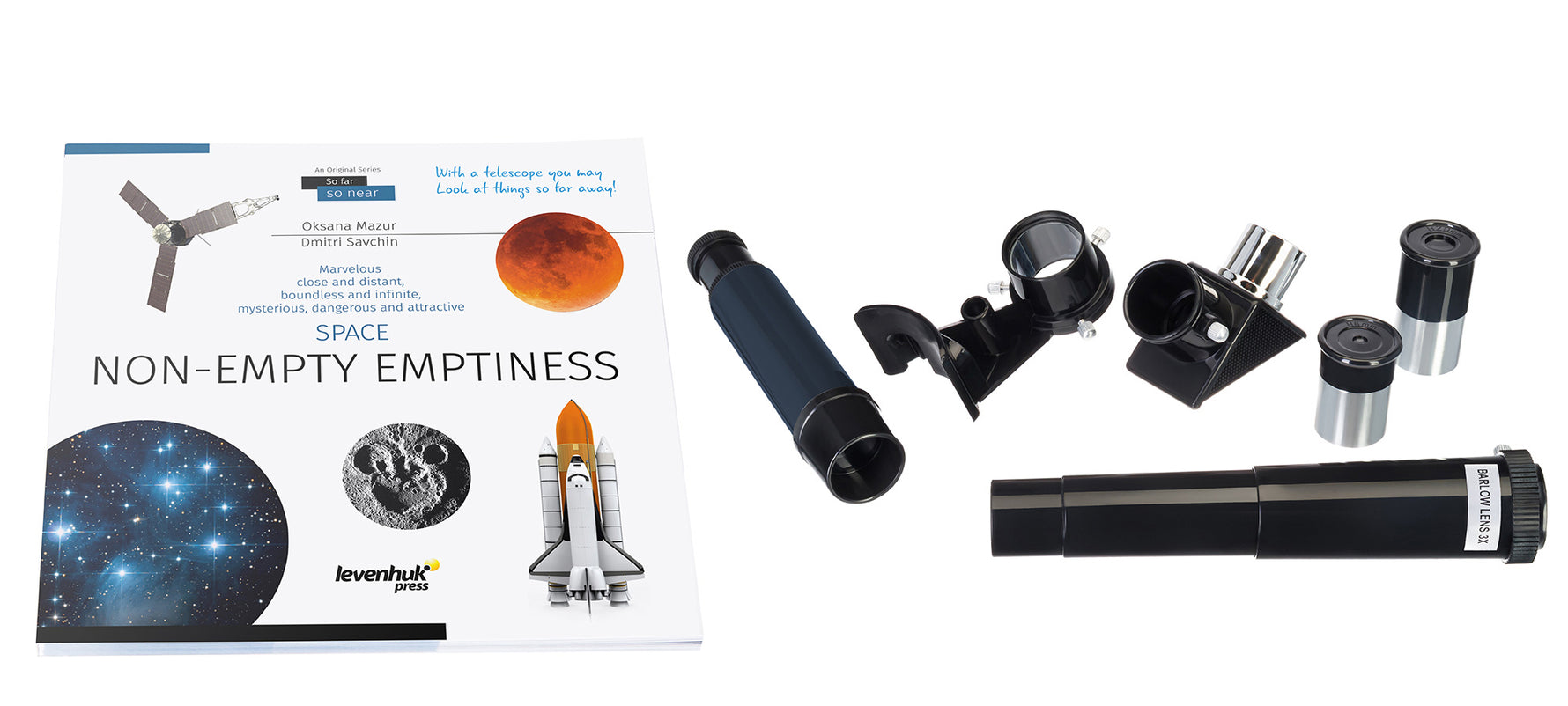 Telescopio Levenhuk Discovery Spark 506 AZ con libro