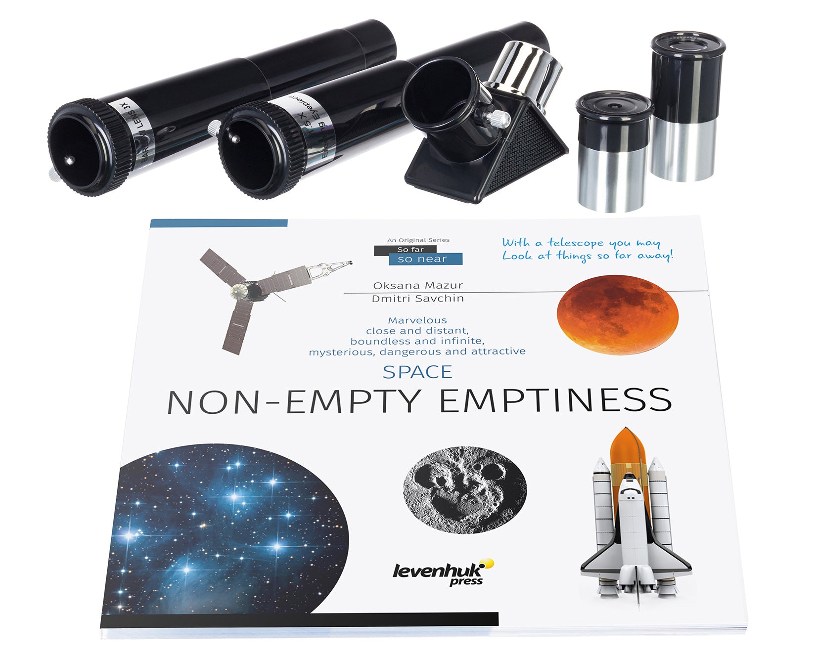 Telescopio Levenhuk Discovery Spark 703 AZ con libro