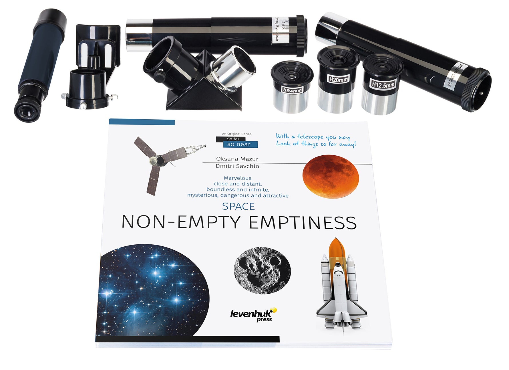 Telescopio Levenhuk Discovery Spark 707 AZ con libro