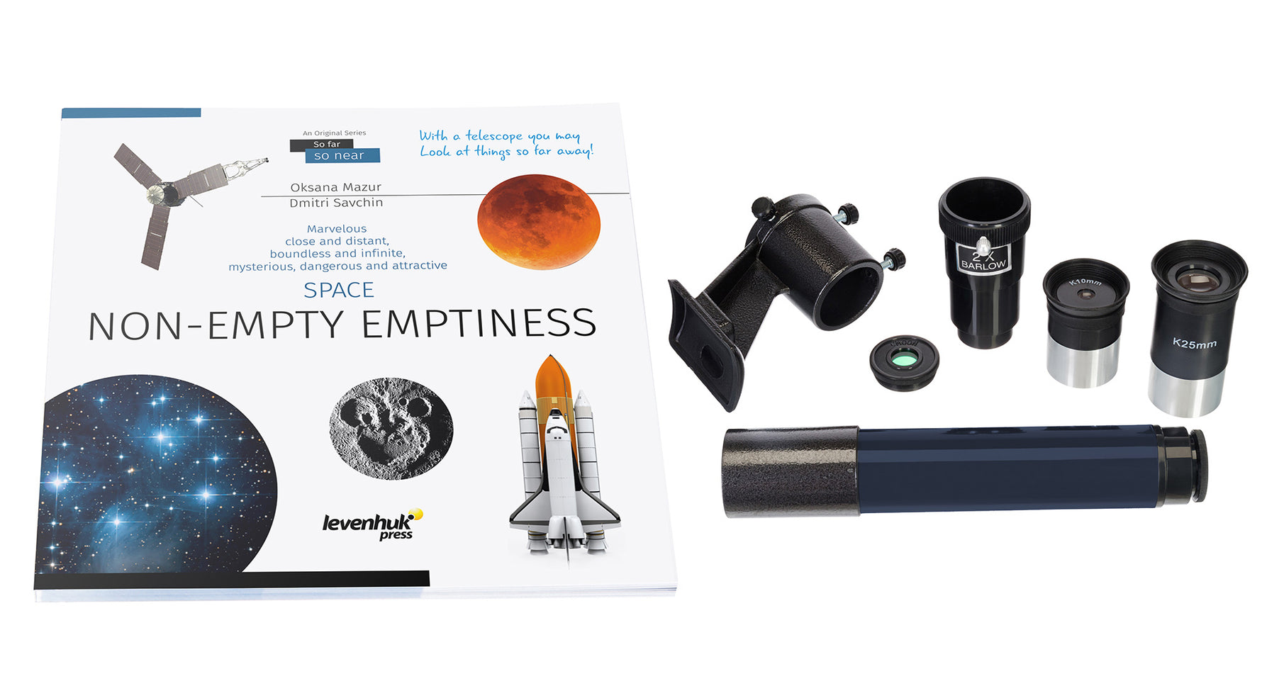 Telescopio Levenhuk Discovery Spark 114 EQ con libro