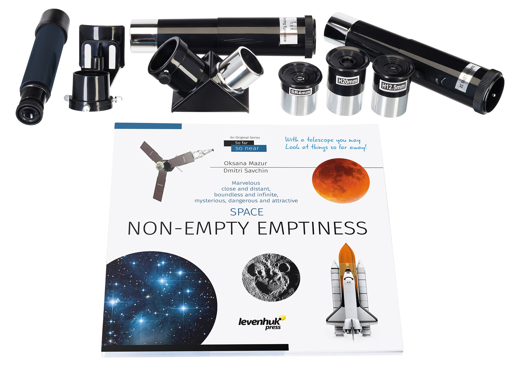 Telescopio Levenhuk Discovery Spark 709 EQ con libro