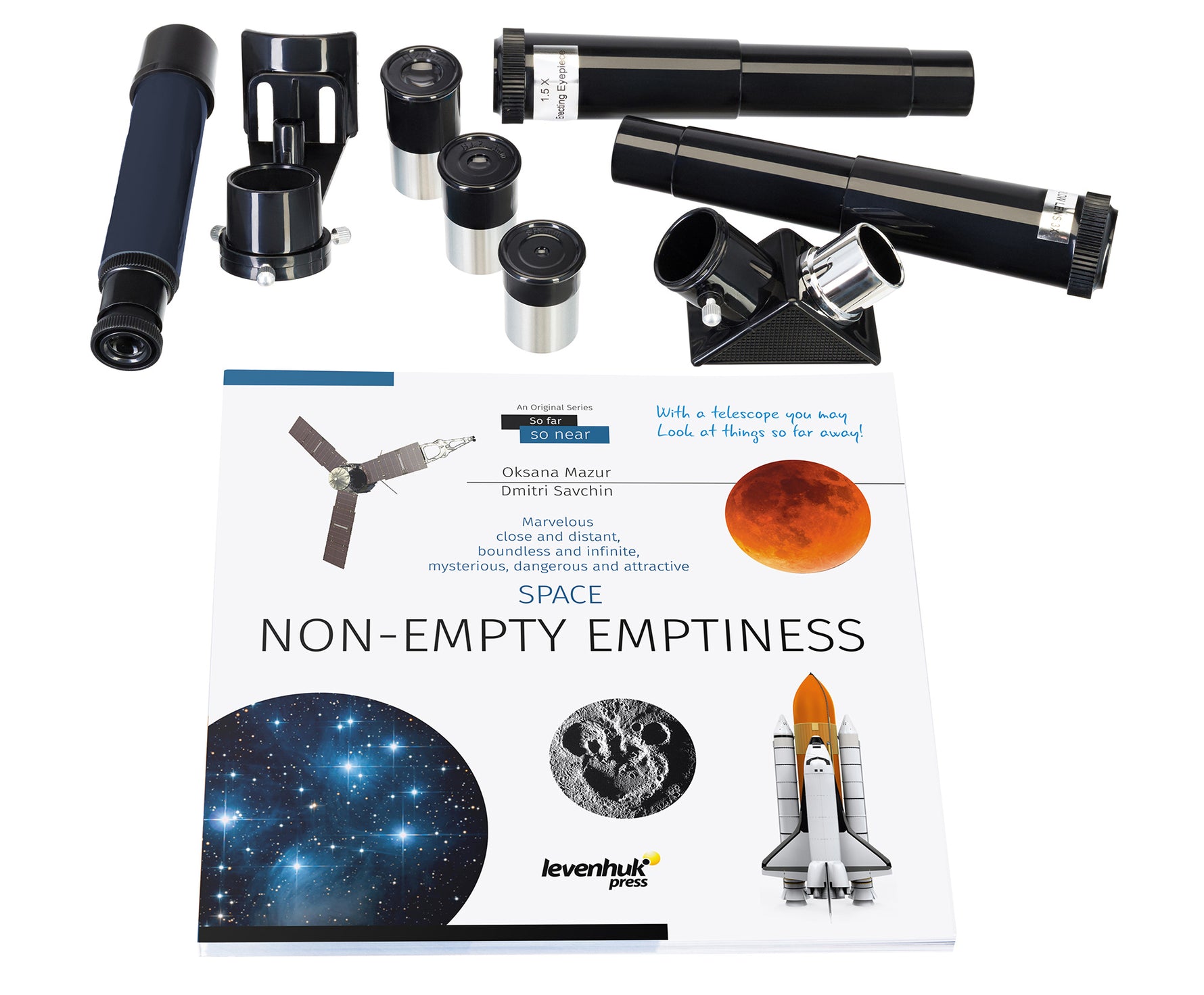 Telescopio Levenhuk Discovery Spark 809 EQ con libro
