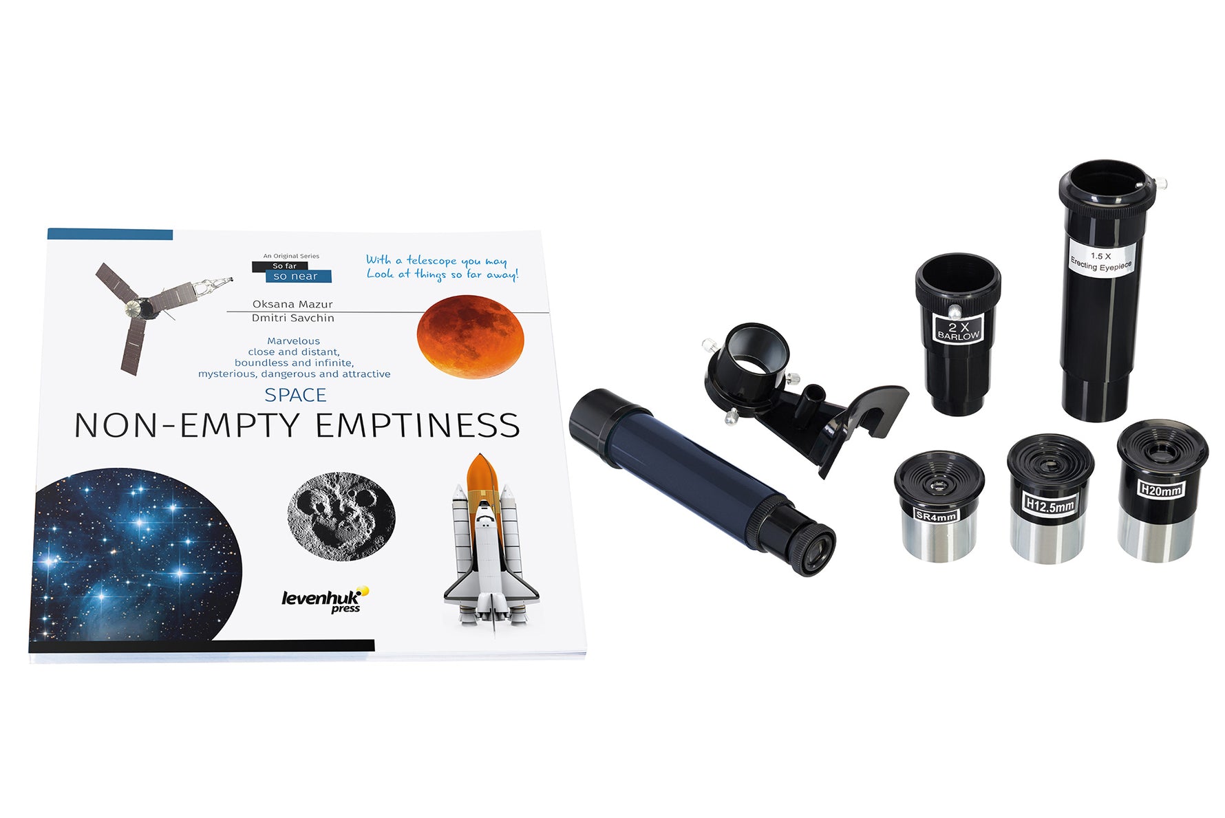 Telescopio Levenhuk Discovery Spark Travel 76 con libro