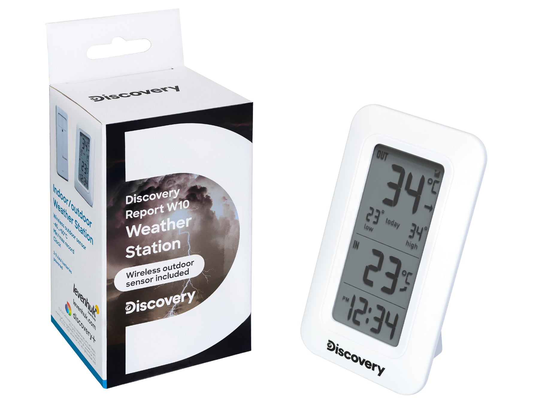 Stazione meteo con orologio Levenhuk Discovery Report W10