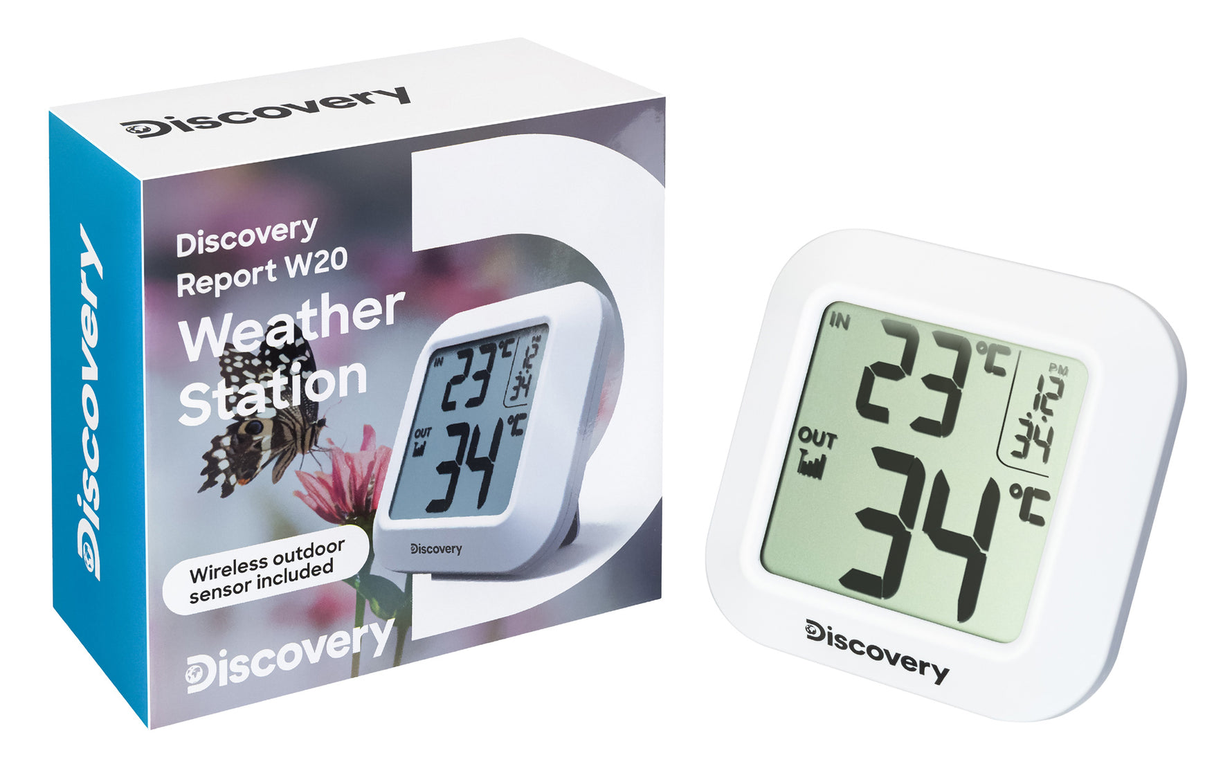Stazione meteo con orologio Levenhuk Discovery Report W20