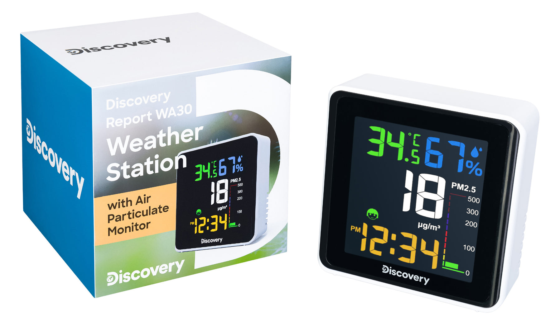 Stazione meteo Levenhuk Discovery Report WA30 con monitor del particolato nell’aria