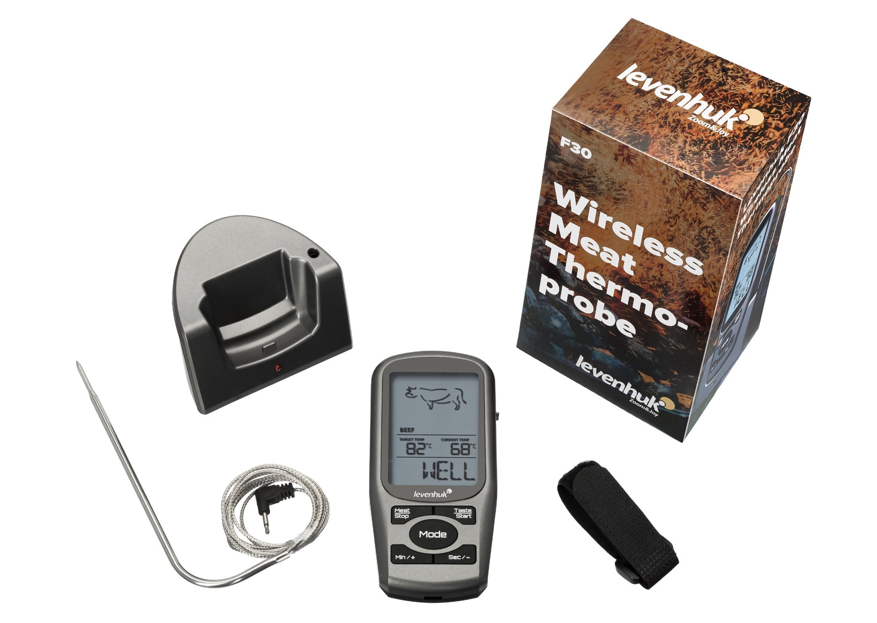 Termometro a sonda wireless per alimenti Levenhuk F30