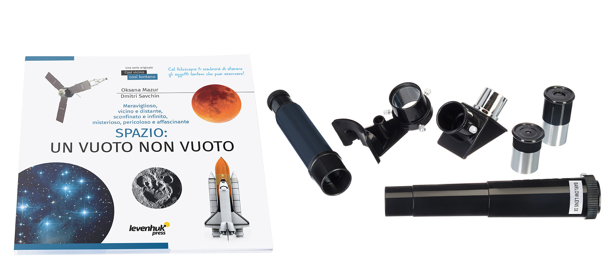 Telescopio Levenhuk Discovery Spark 506 AZ con libro