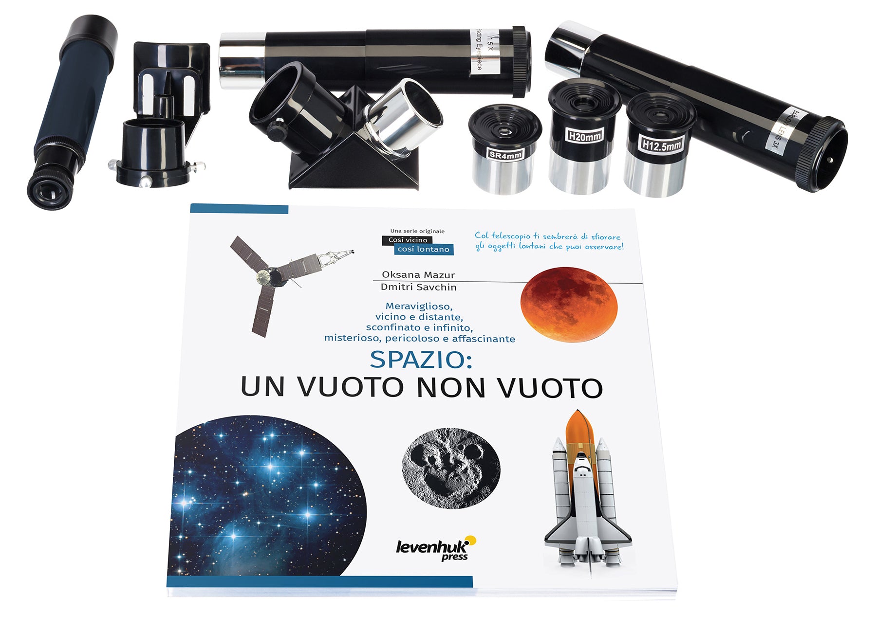 Telescopio Levenhuk Discovery Spark 707 AZ con libro
