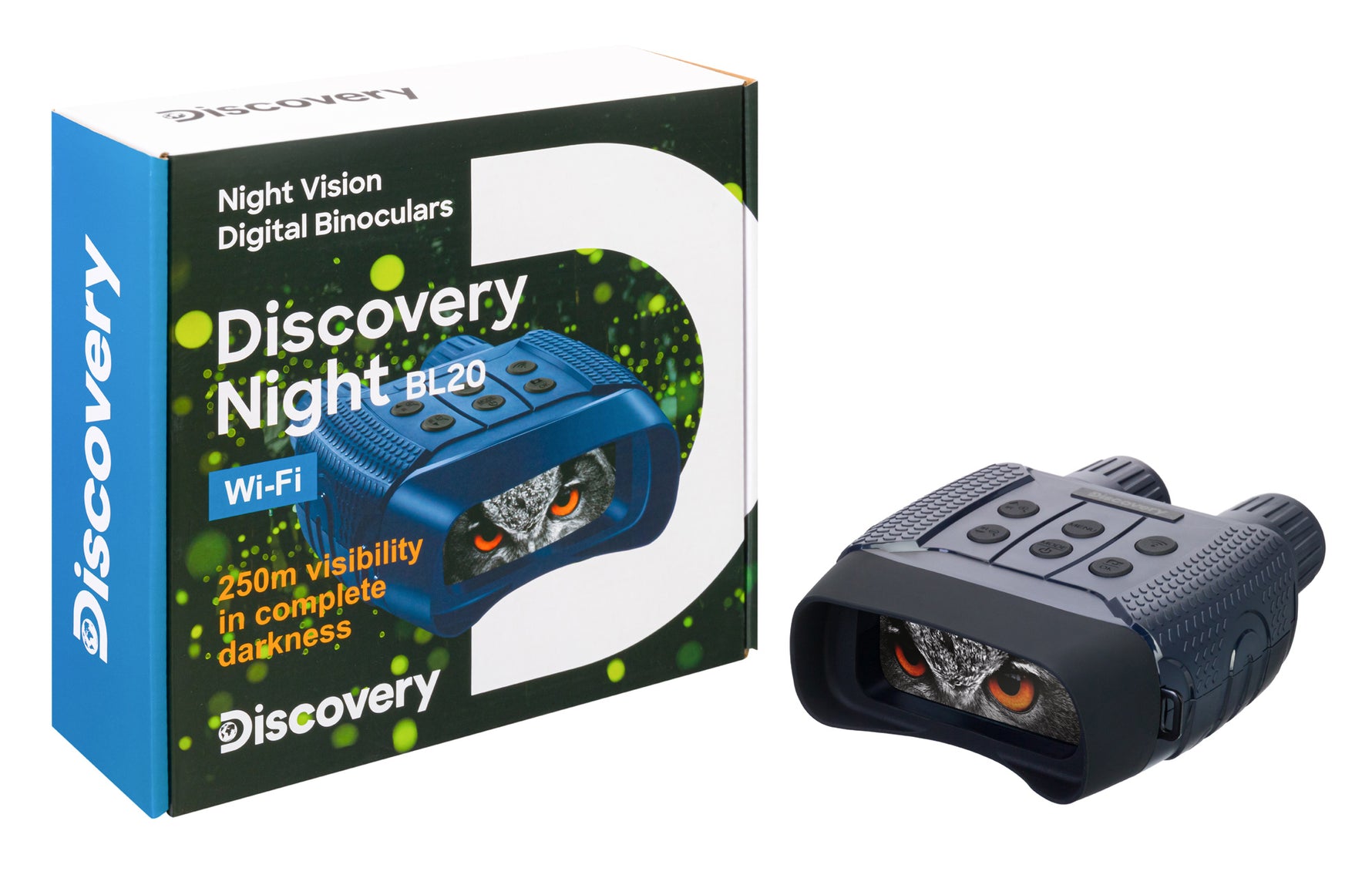 Visore notturno binoculare digitale Levenhuk Discovery Night BL20 con treppiede