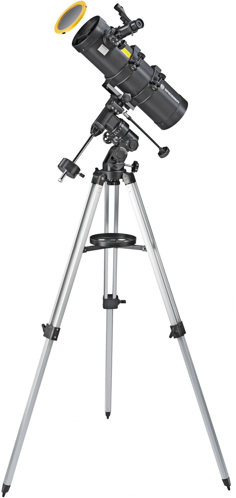 Telescopio riflettore newtoniano Bresser Spica 130/1000 EQ3 con set di filtri