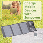 Caricabatterie solare portatile Bresser 21 watt con alimentazione USB