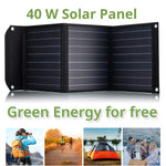 Caricabatterie solare portatile Bresser 40 watt con alimentazione USB