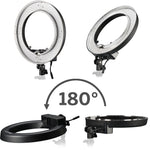Lampada ad anello a LED Bresser BR-RL12 regolabile da 45W  con custodia