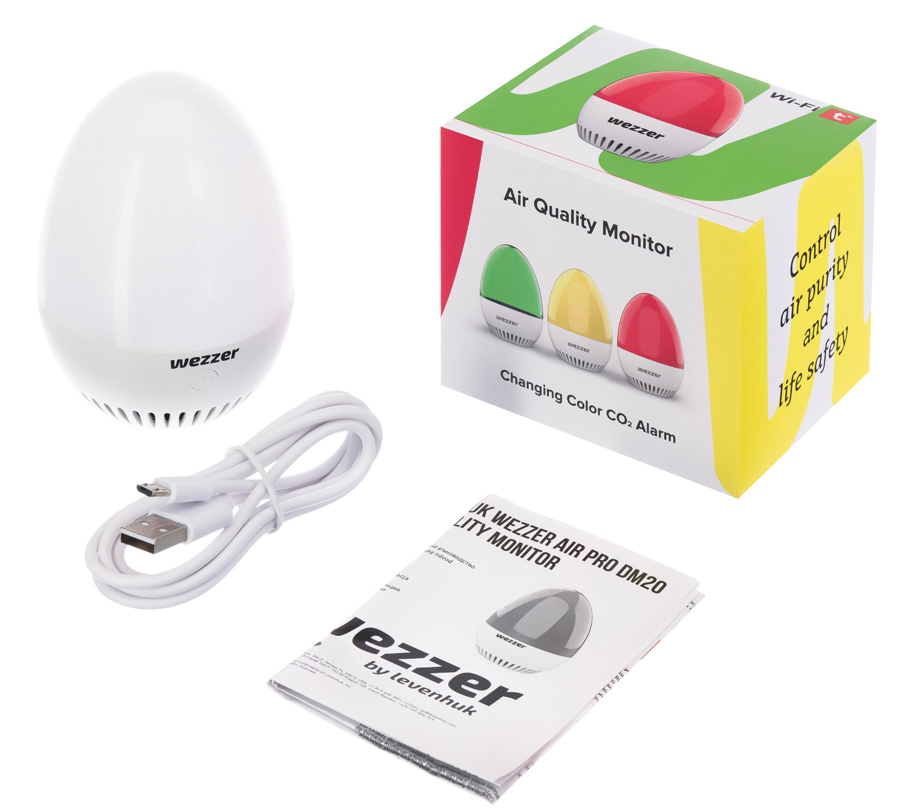 Monitor della qualità dell’aria Levenhuk Wezzer Air PRO DM20