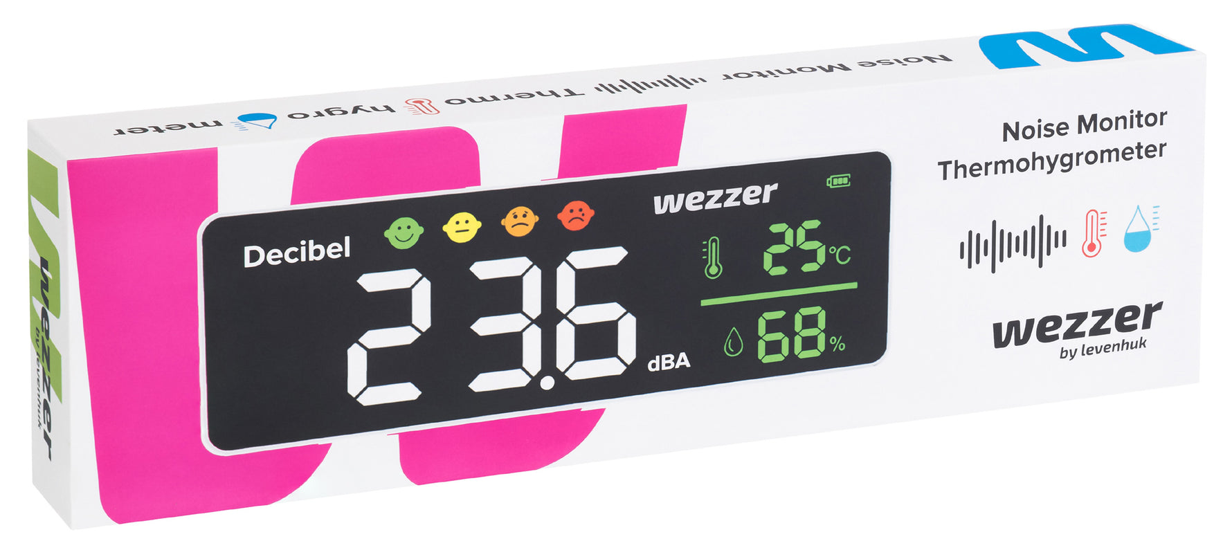 Termoigrometro con fonometro Levenhuk Wezzer Teo TH70