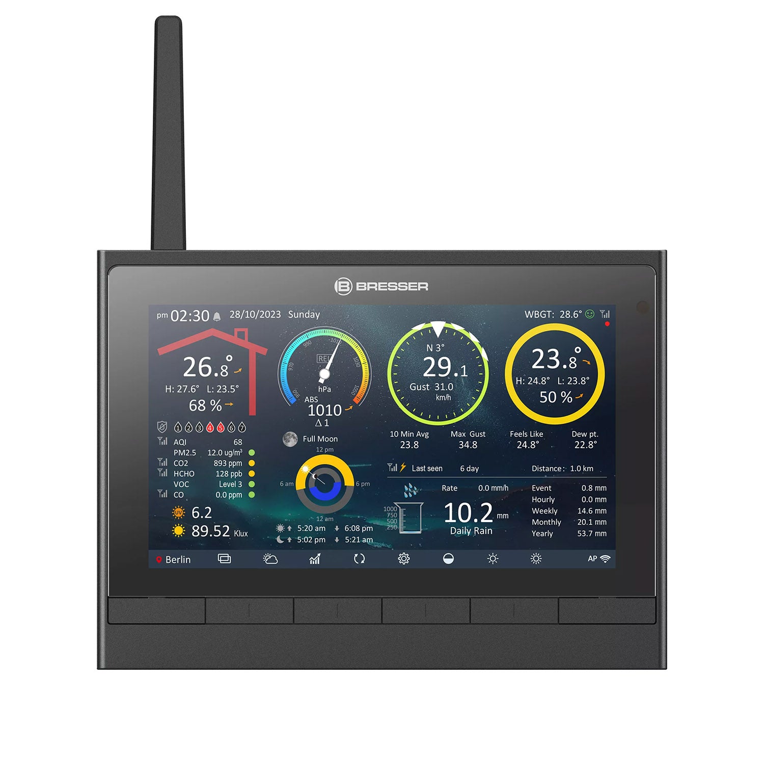 Stazione meteo Bresser 9-in-1 MeteoChamp HD con Wi-Fi