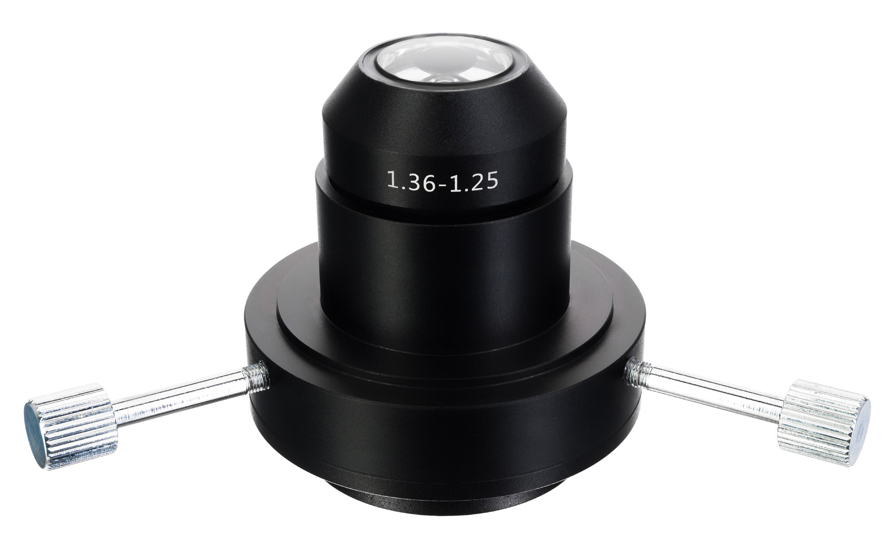 Condensatore a campo oscuro Levenhuk MED (a olio, NA 1,36–1,25) per microscopi MED 30/35/40/45