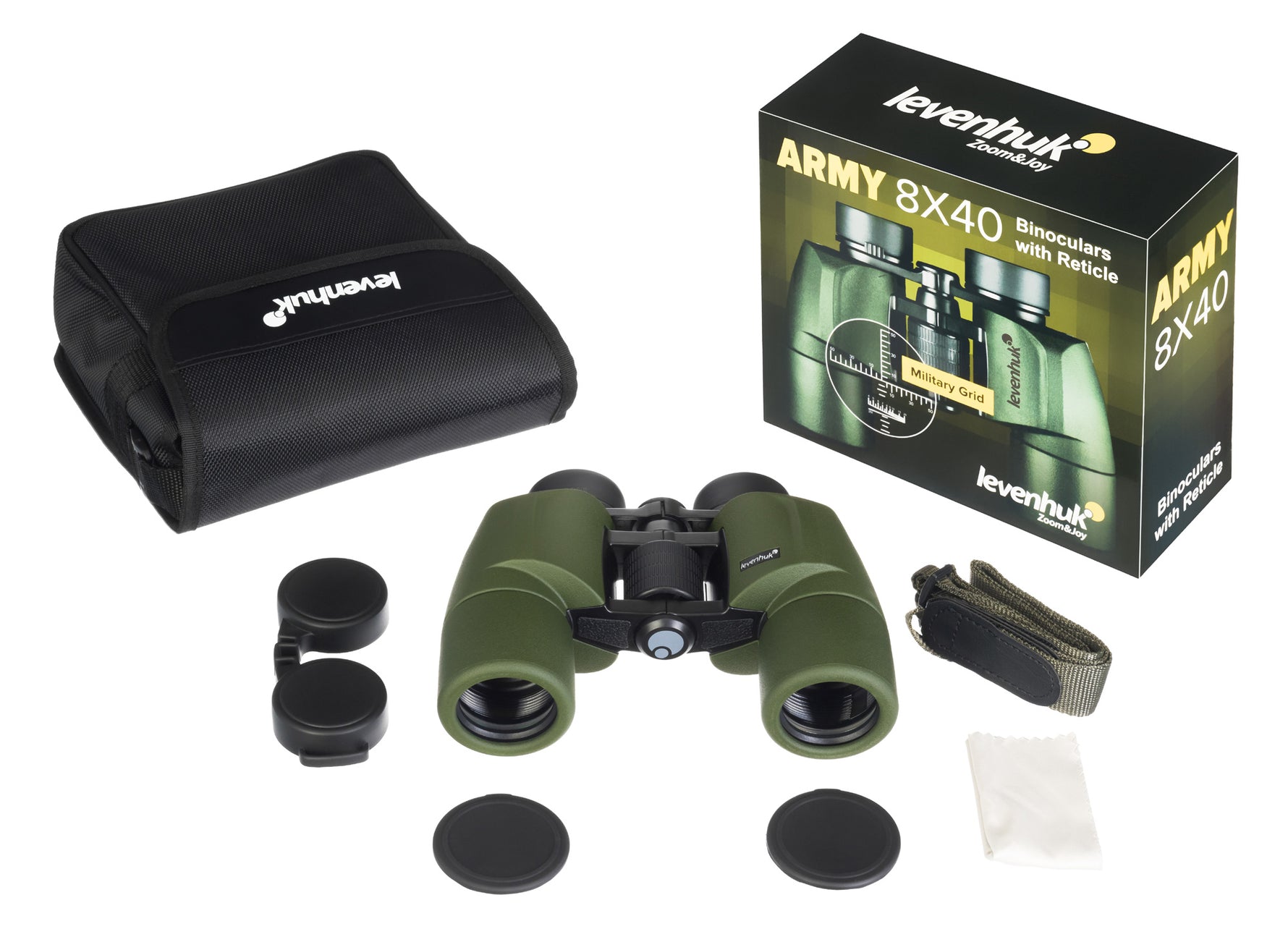 Binocolo con reticolo Levenhuk Army 8x40