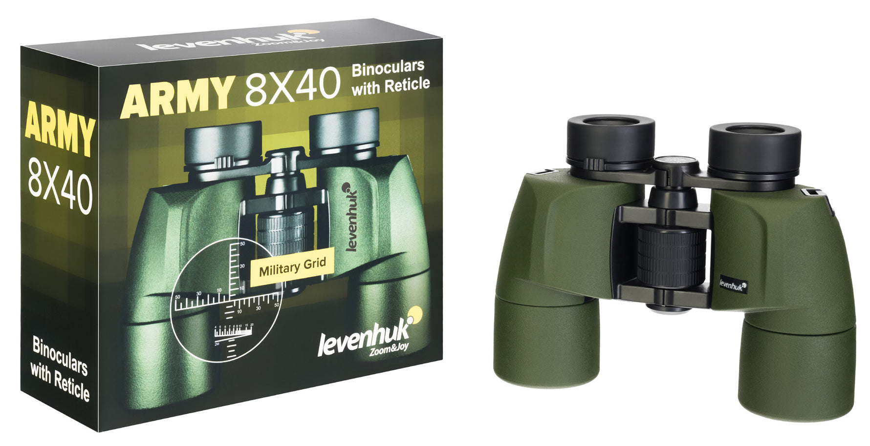 Binocolo con reticolo Levenhuk Army 8x40