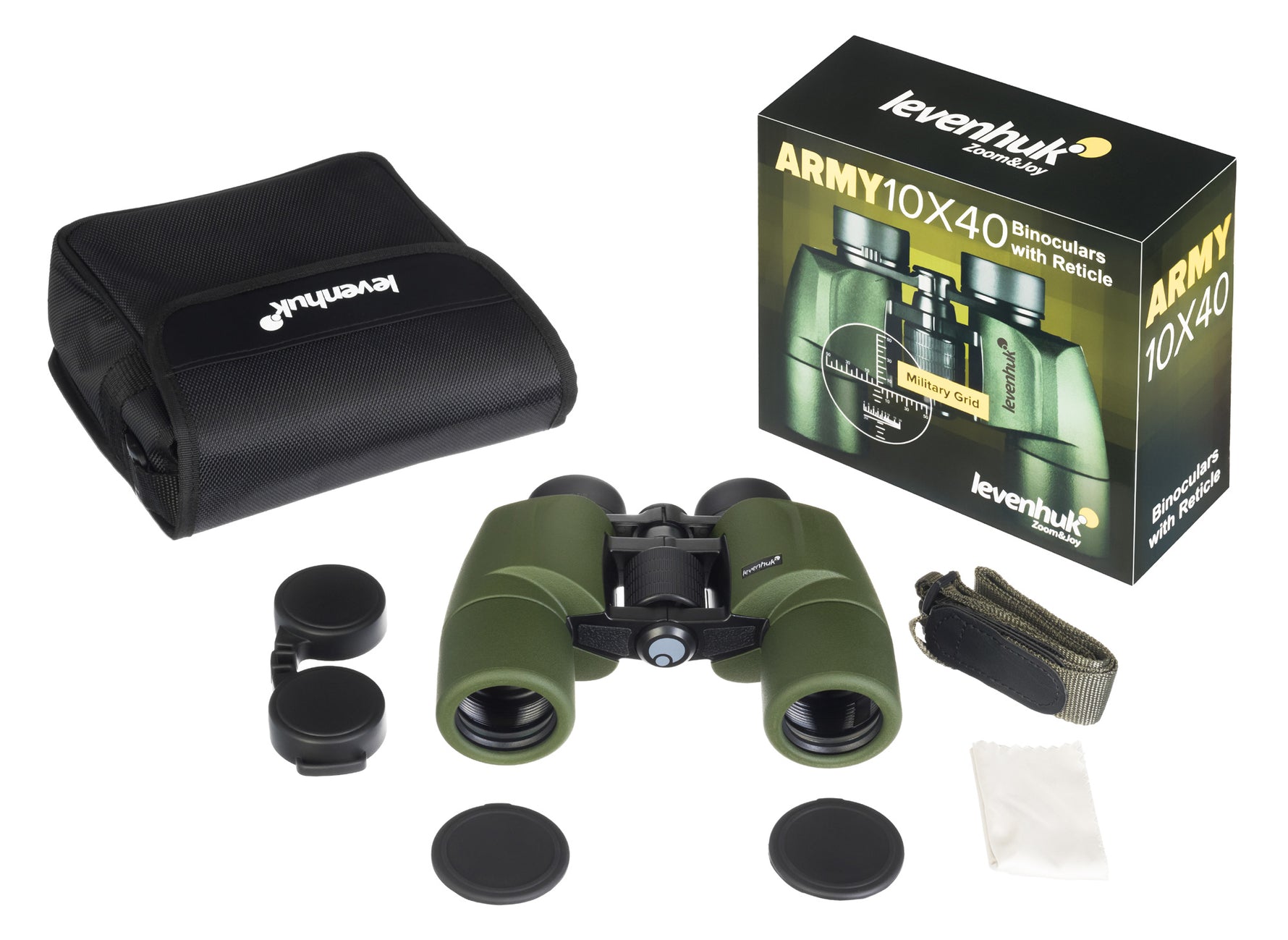 Binocolo con reticolo Levenhuk Army 10x40