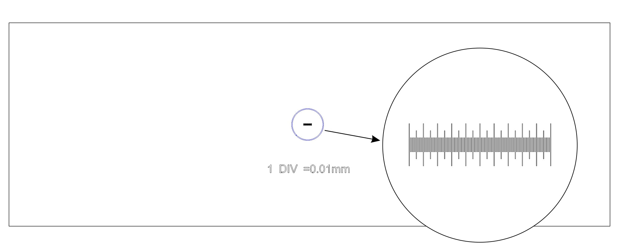 Vetrino di calibrazione CS1 MAGUS (0,01)