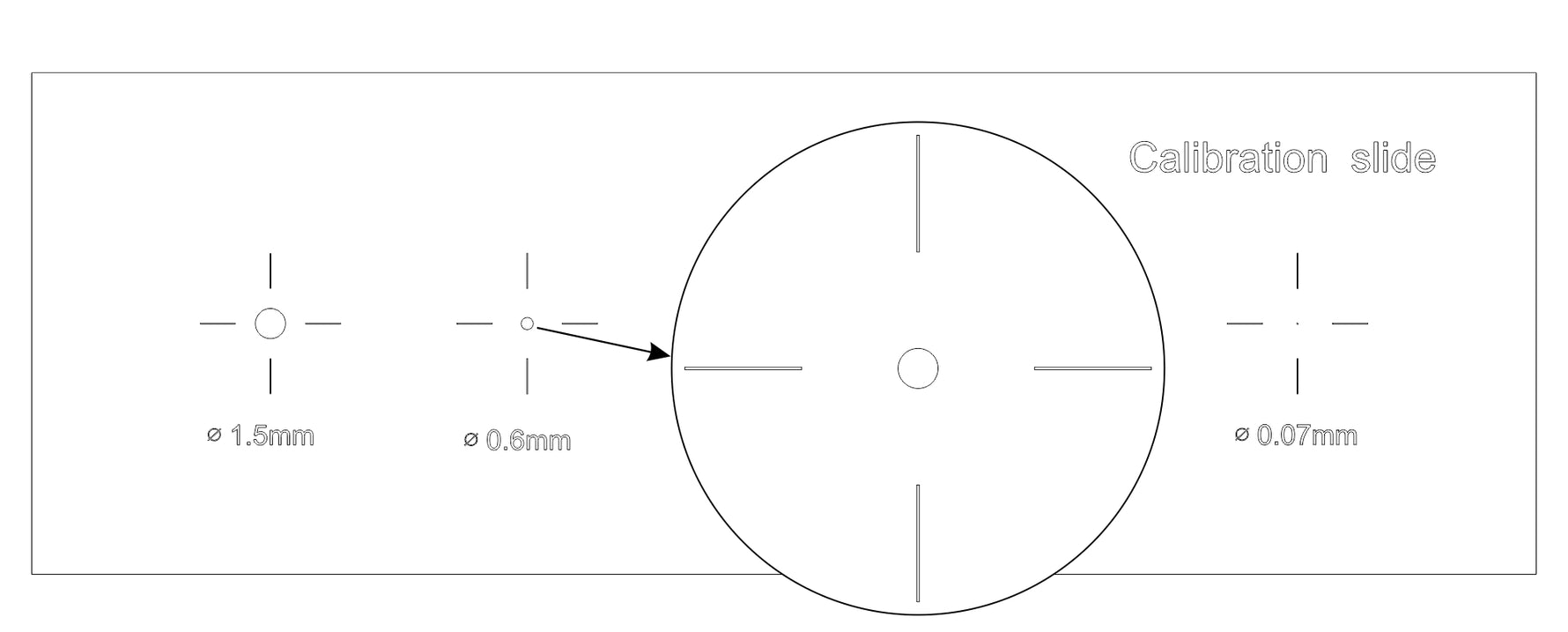 Vetrino di calibrazione CS5 MAGUS (XY0,01/0,07/0,15/0,6/1,5)