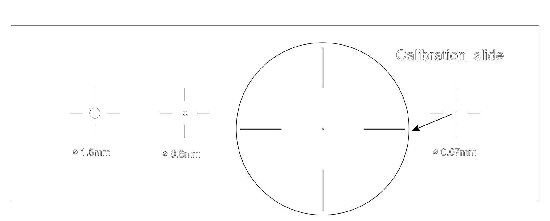 Vetrino di calibrazione CS5 MAGUS (XY0,01/0,07/0,15/0,6/1,5)
