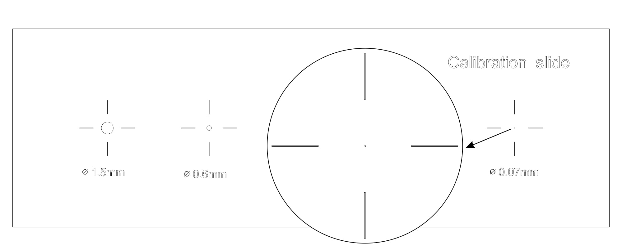 Vetrino di calibrazione CS5 MAGUS (XY0,01/0,07/0,15/0,6/1,5)
