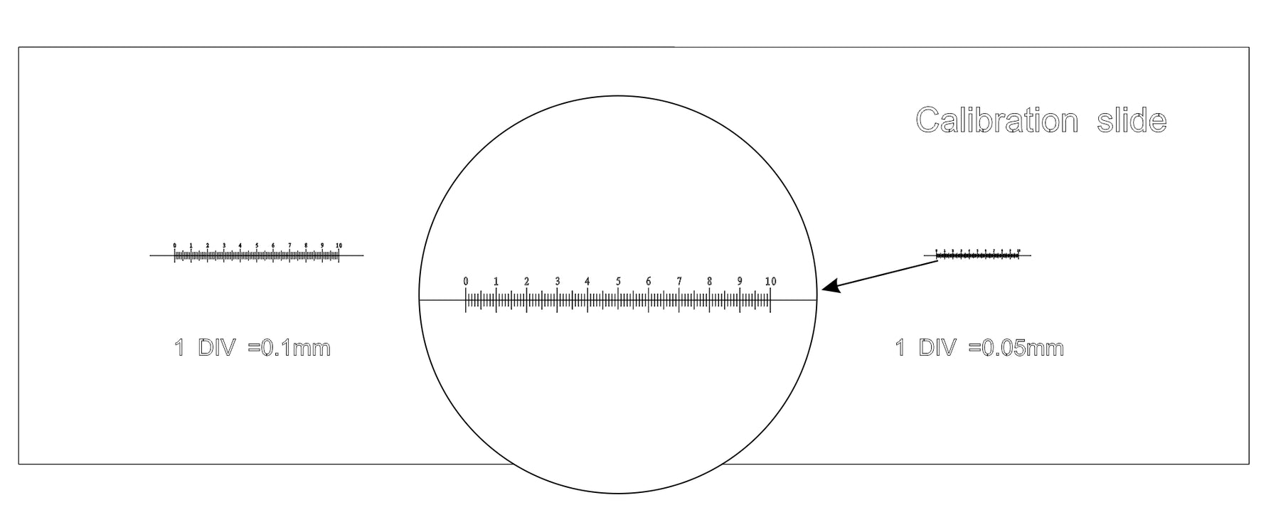 Vetrino di calibrazione CS3 MAGUS (0,01/0,05/0,1)