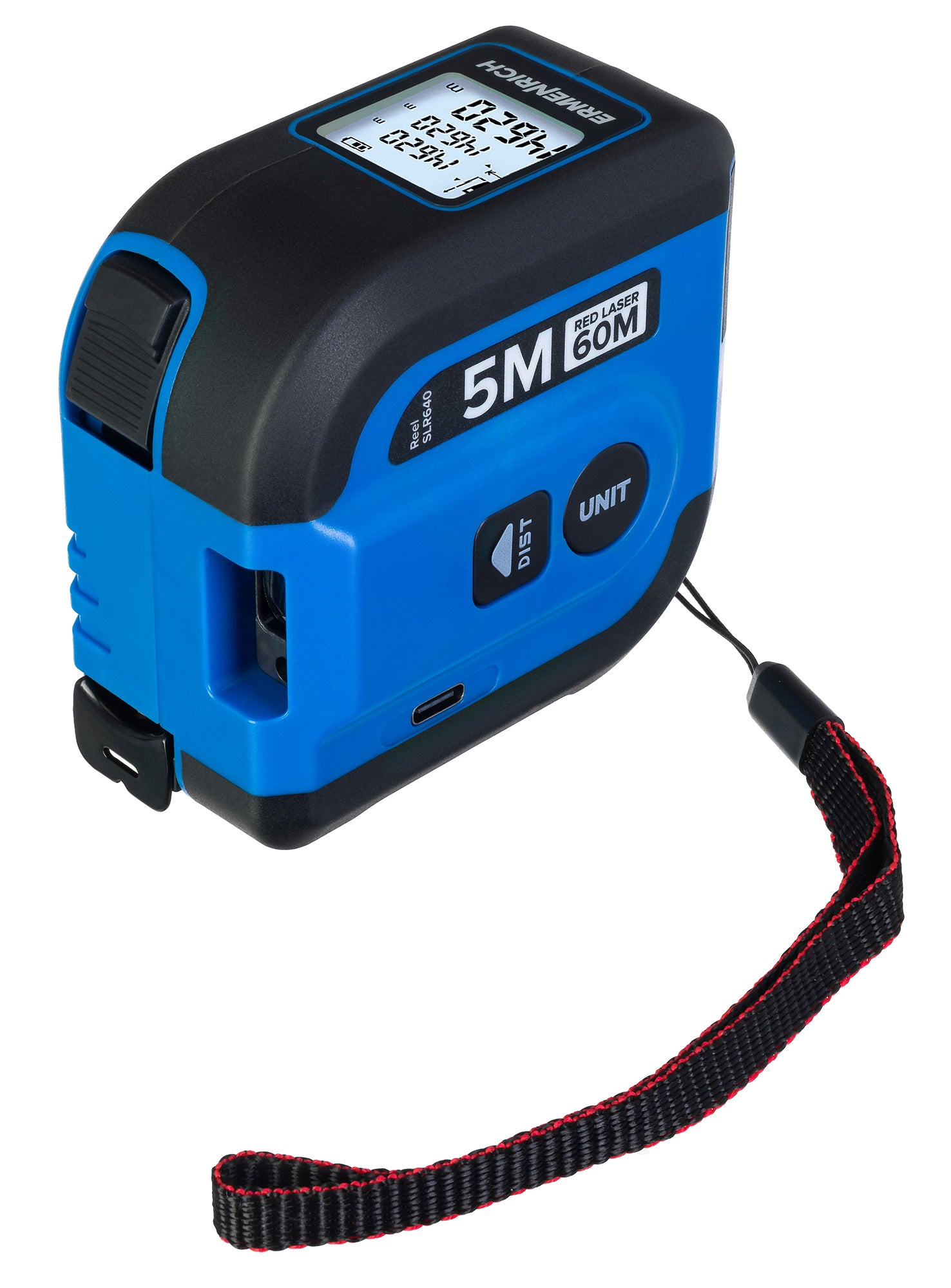 Misuratore laser con flessometro Ermenrich Reel SLR640