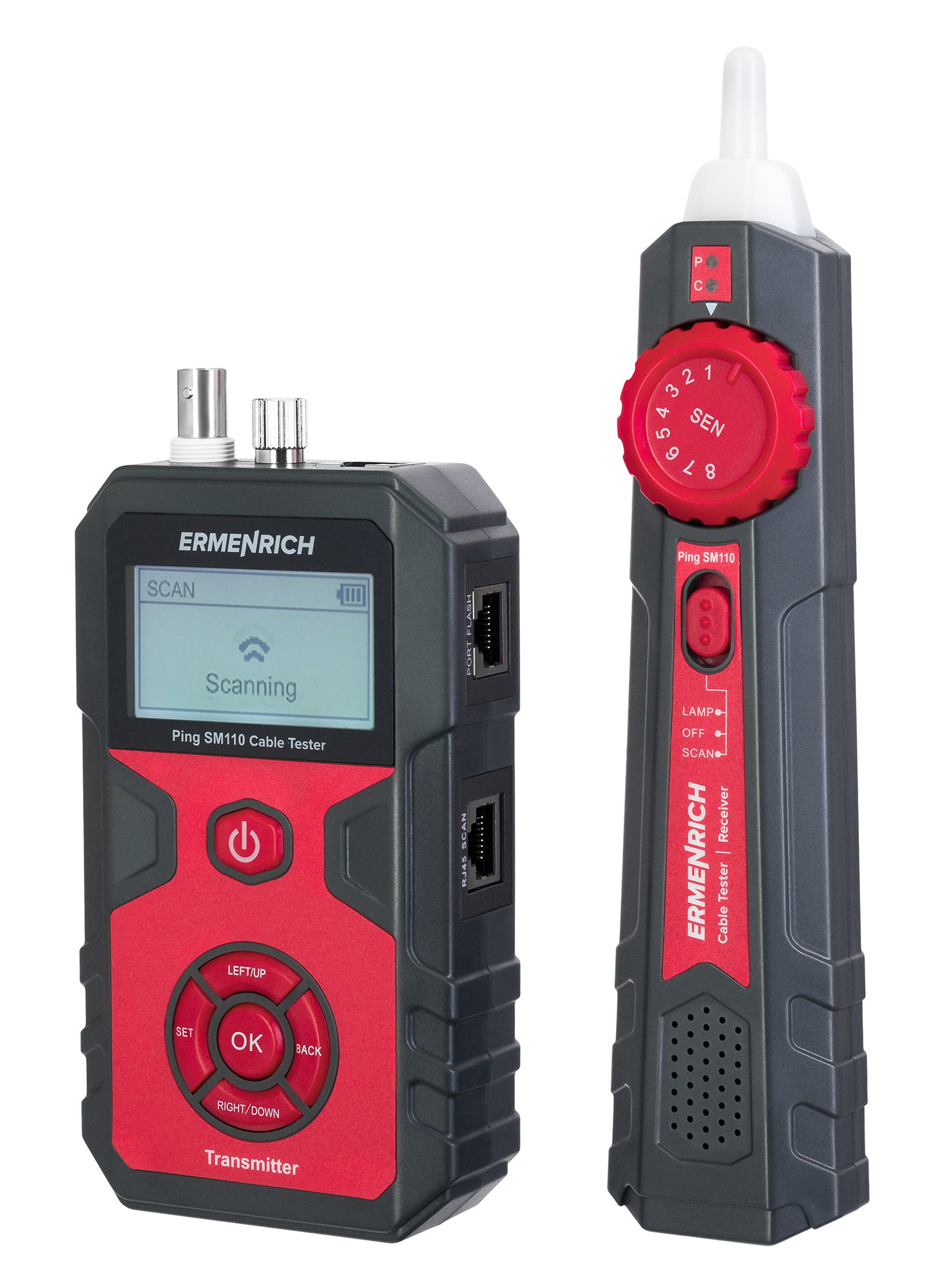 Tester per cavi di rete Ermenrich Ping SM110