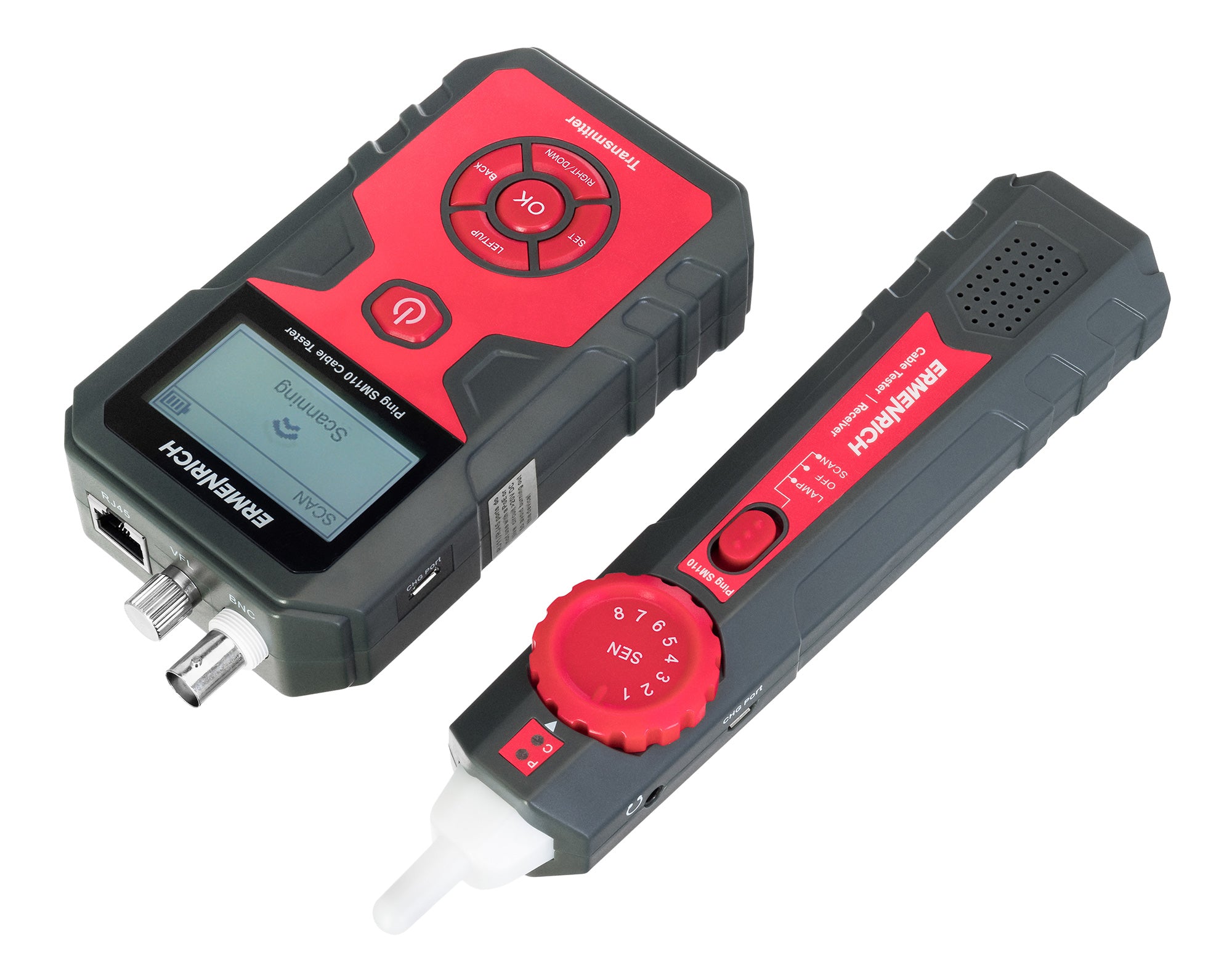 Tester per cavi di rete Ermenrich Ping SM110