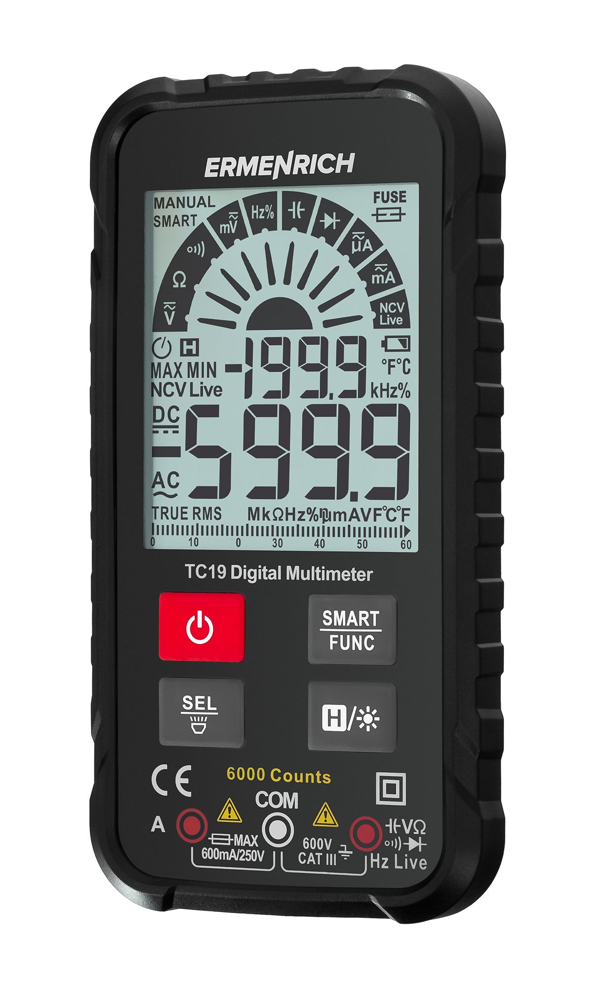 Multimetro digitale Ermenrich Zing TC19
