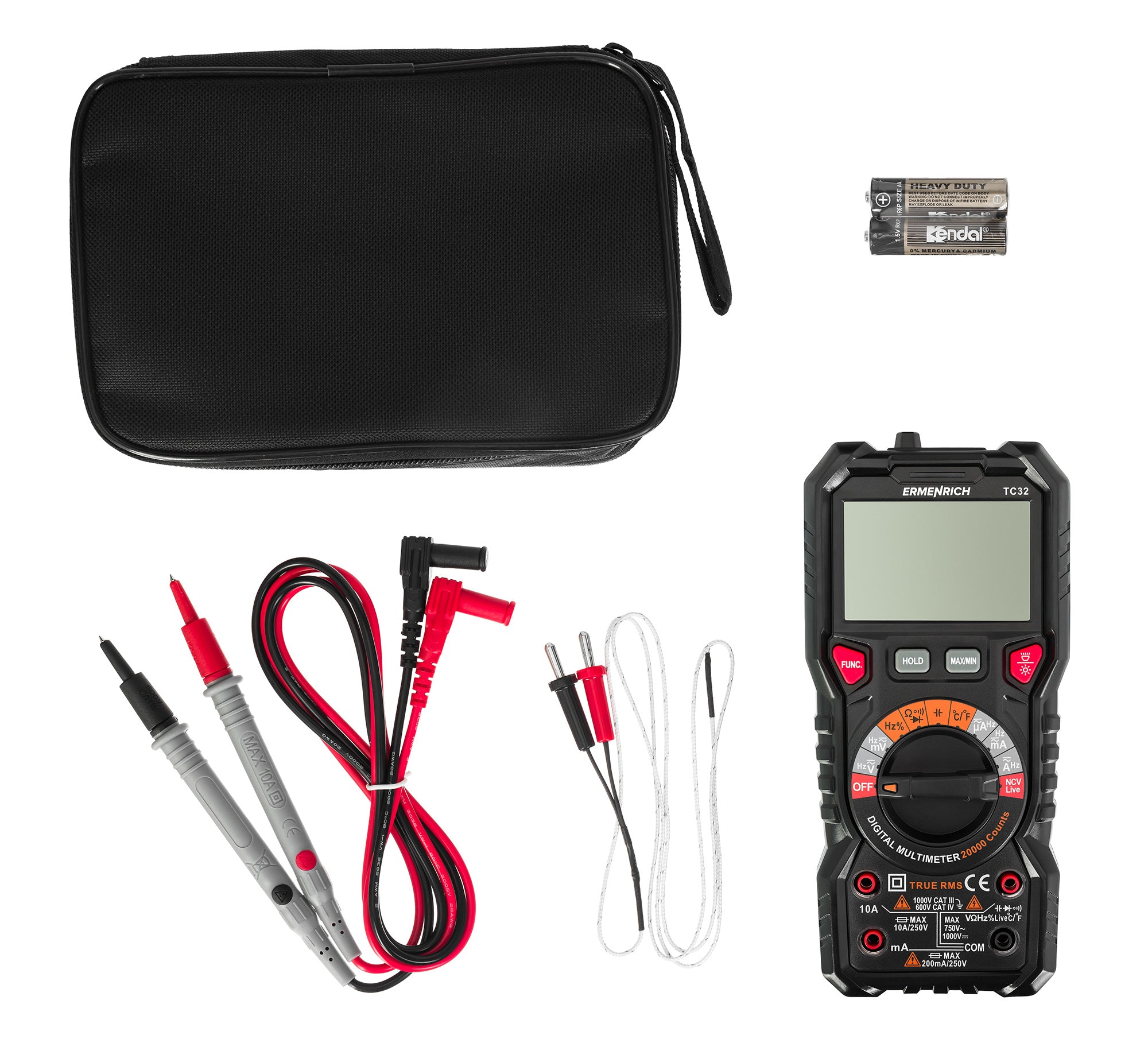 Multimetro digitale Ermenrich Zing TC32