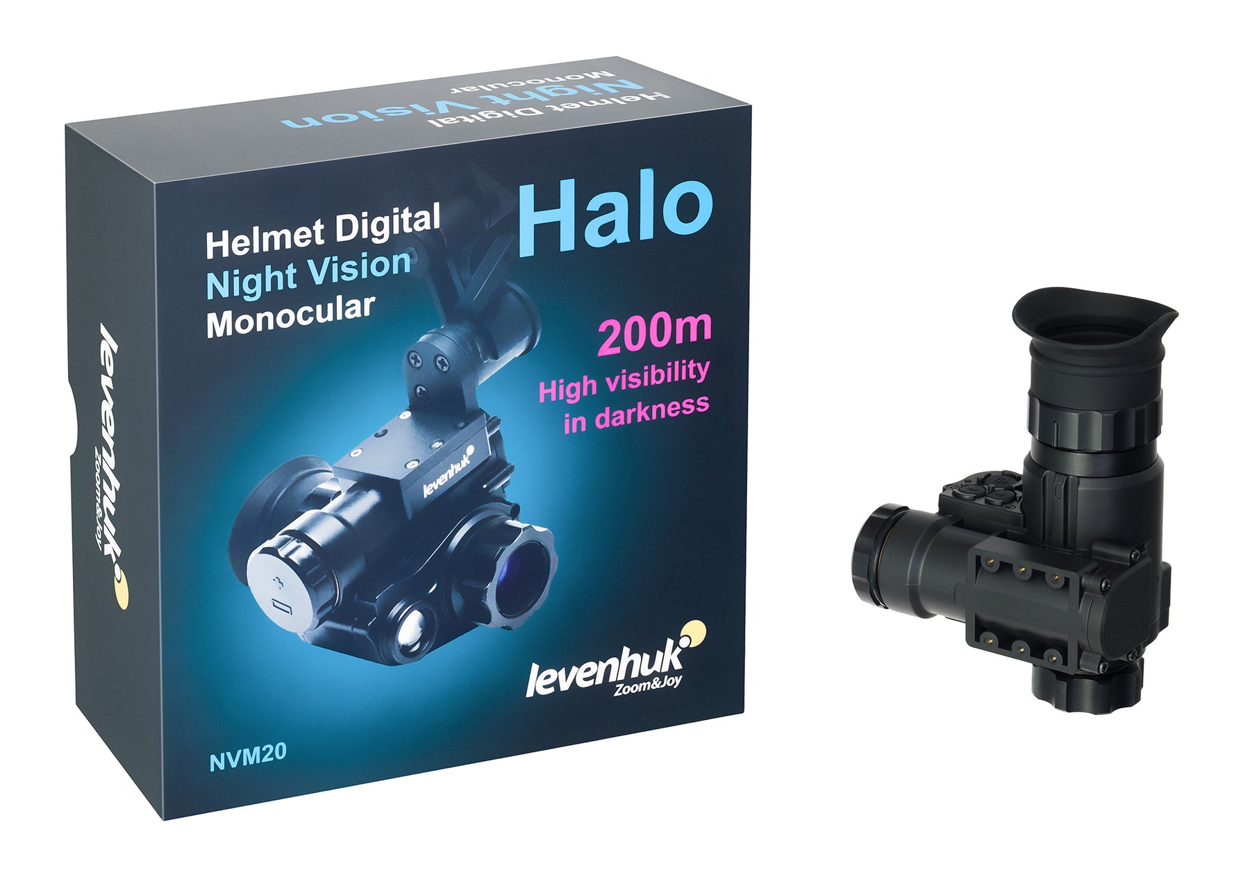 Visore notturno monoculare digitale Levenhuk Halo NVM20 Helmet