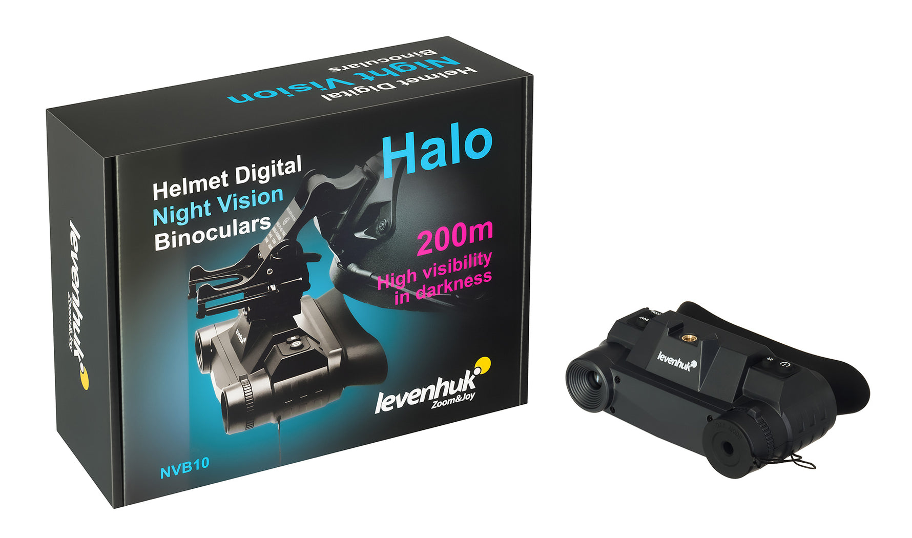 Visore notturno binoculare digitale Levenhuk Halo NVB10 Helmet