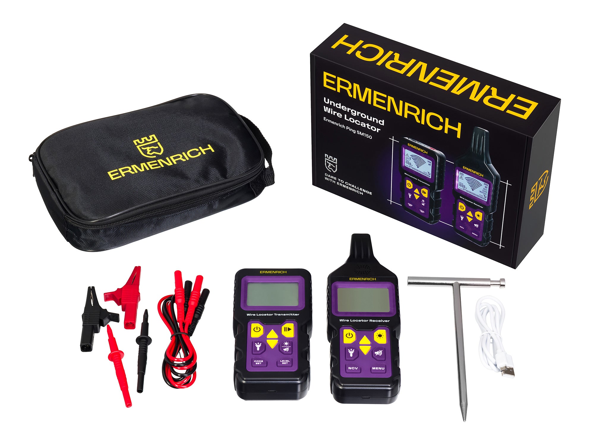 Rilevatore di cavi interrati Ermenrich Ping SM150