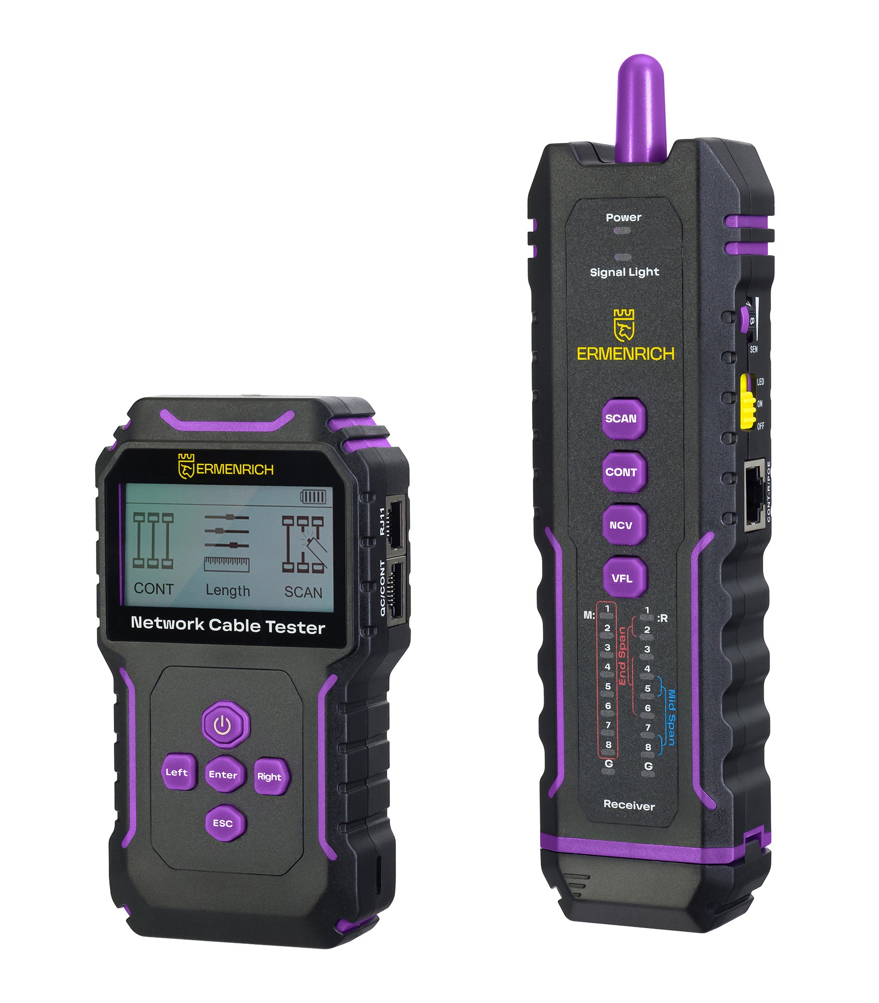 Tester per cavi multifunzione Ermenrich NetGeeks NP45